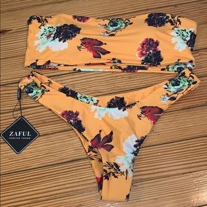 Orange Floral bikini